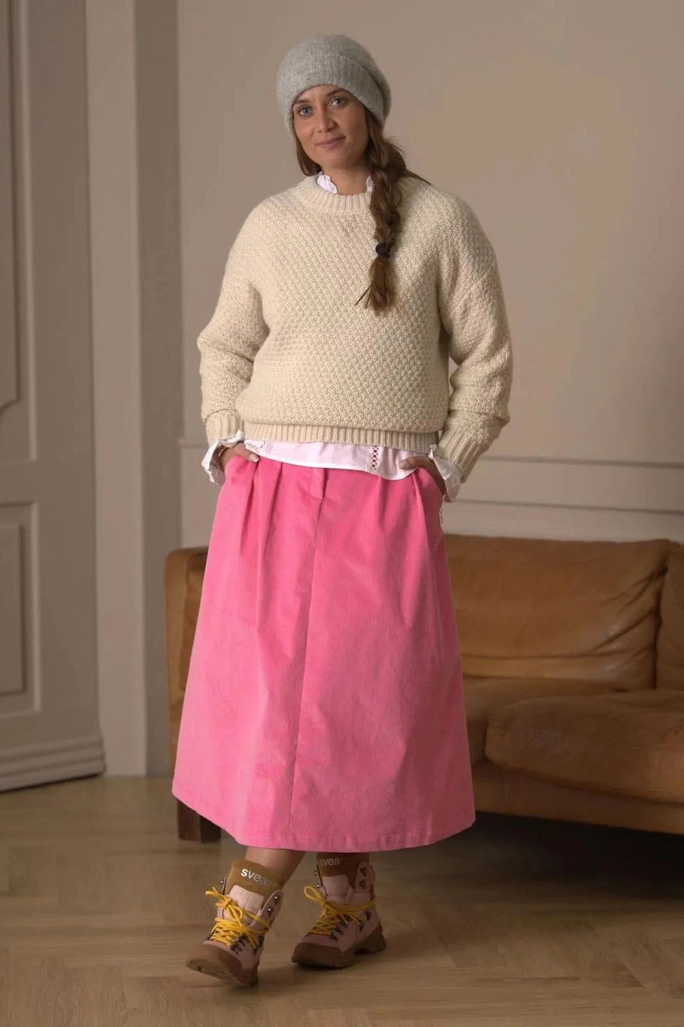 Kopenhaken Elina O Neck Buttercreme