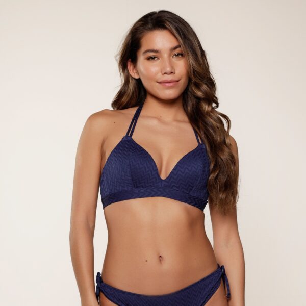 LingaDore W Padded Triangle Bikini Top Darkblue