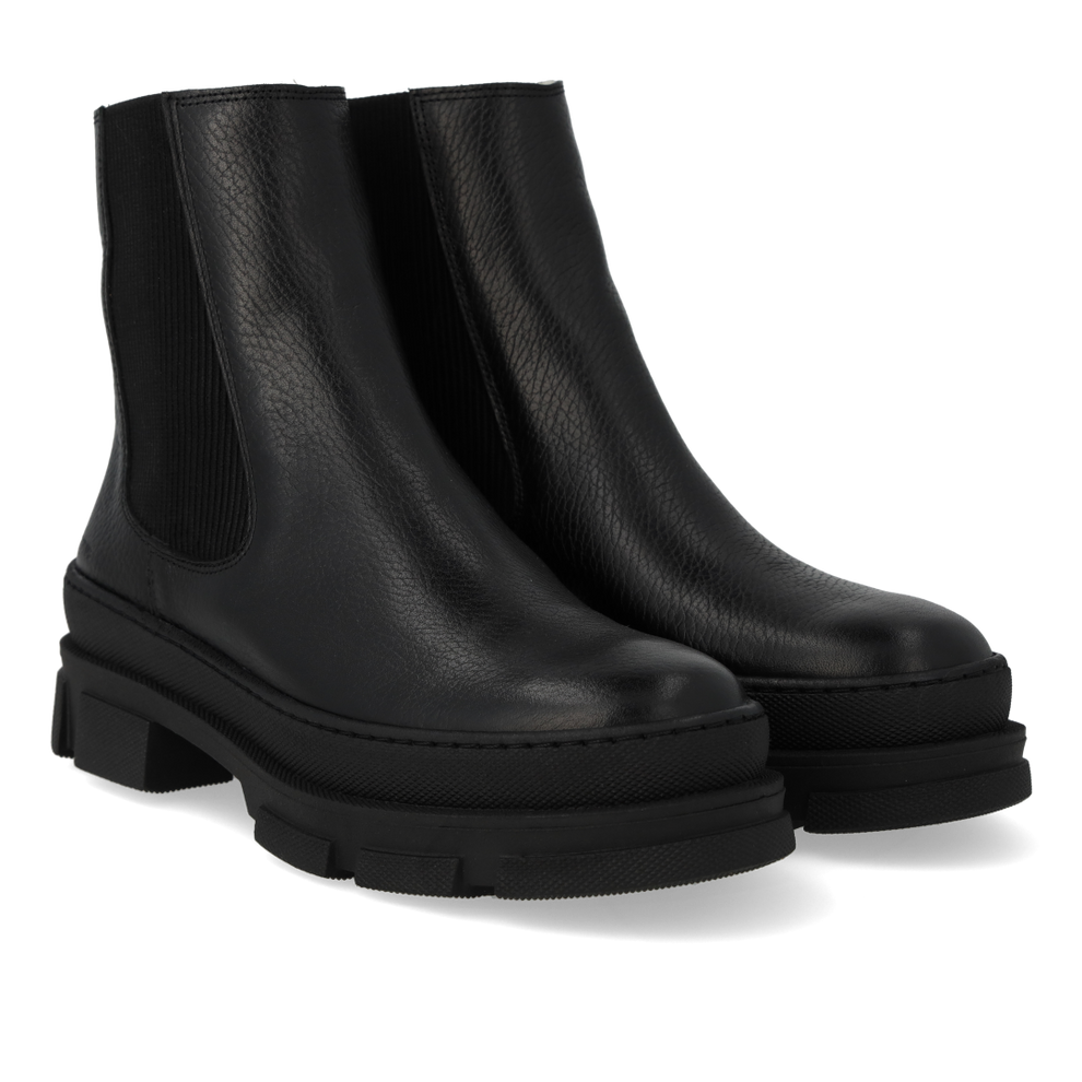 Angulus Chelsea Boot With Wool Lining Black/Black