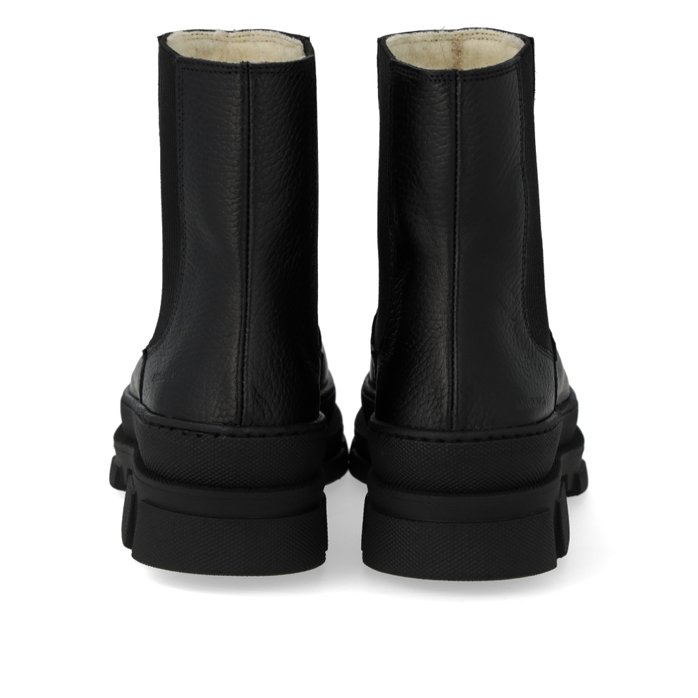 Angulus Chelsea Boot With Wool Lining Black/Black