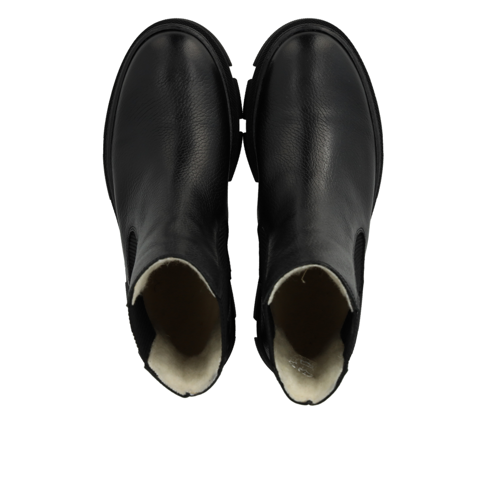 Angulus Chelsea Boot With Wool Lining Black/Black