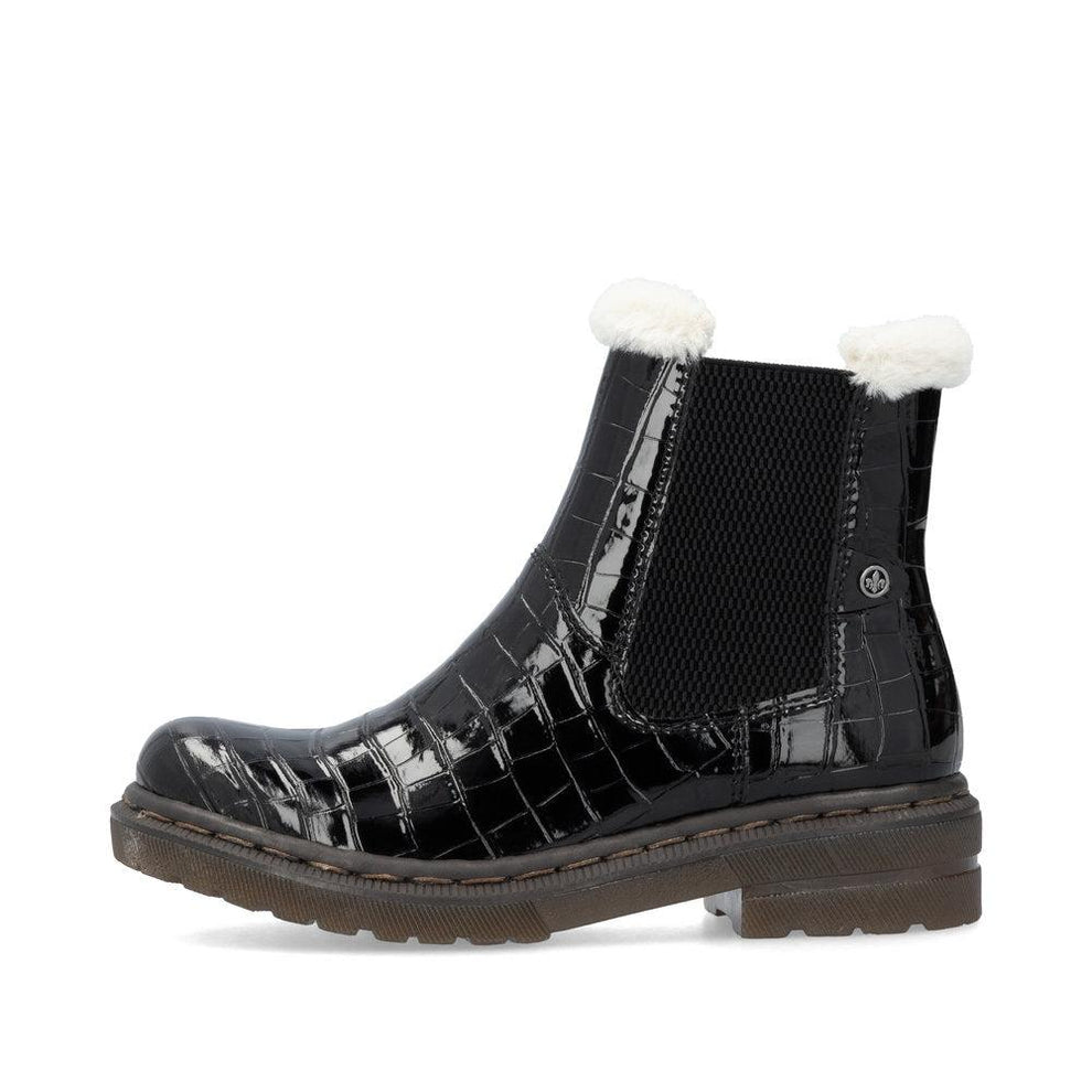 Rieker W Støvle m For Glossy Black