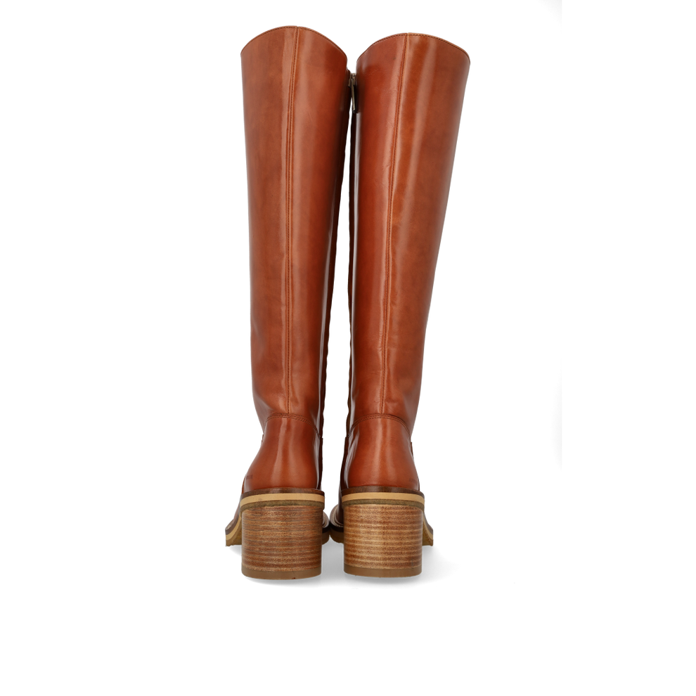 Angulus 70S Inspired Long Shaft Leather Boot Cognac - Leather