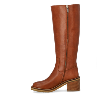 Angulus 70S Inspired Long Shaft Leather Boot Cognac - Leather