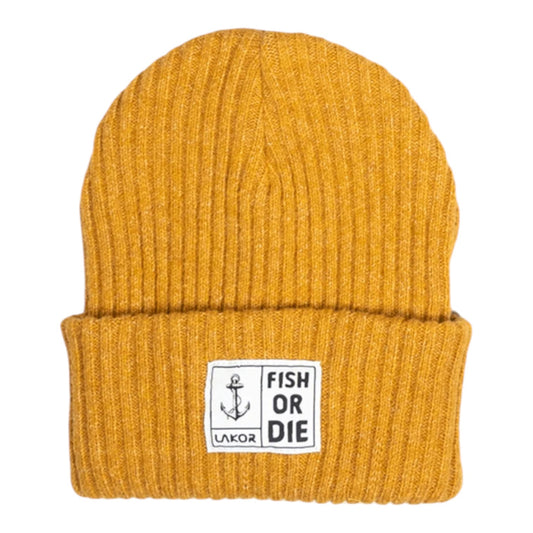 LAKOR U Fish or Die Beanie Yellow