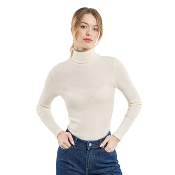 Armor-Lux W T-Shirt Col Roule Naturel