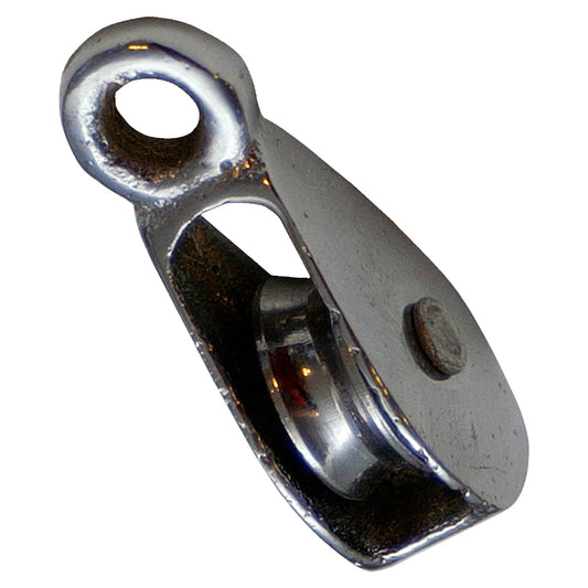 Blok 1-sk. forkromet m/fast øje