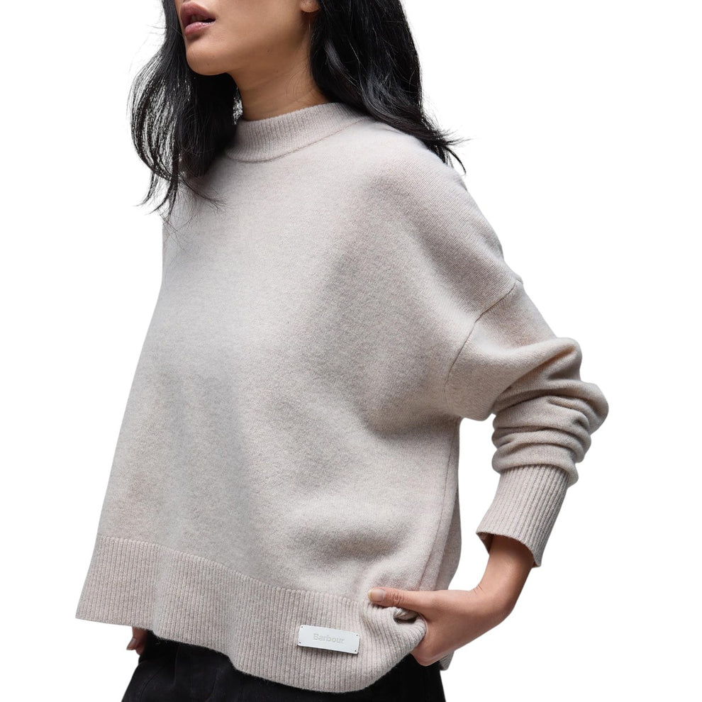 Barbour W Leonie Knitted Jumper Neutral