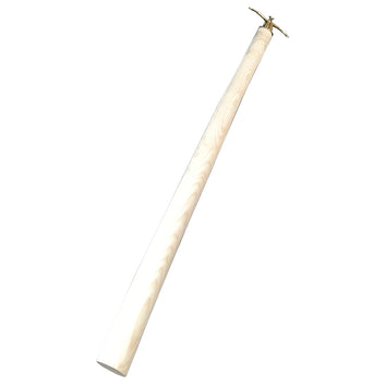 Bådshage asketræsskaft m/dobbelt messingspids