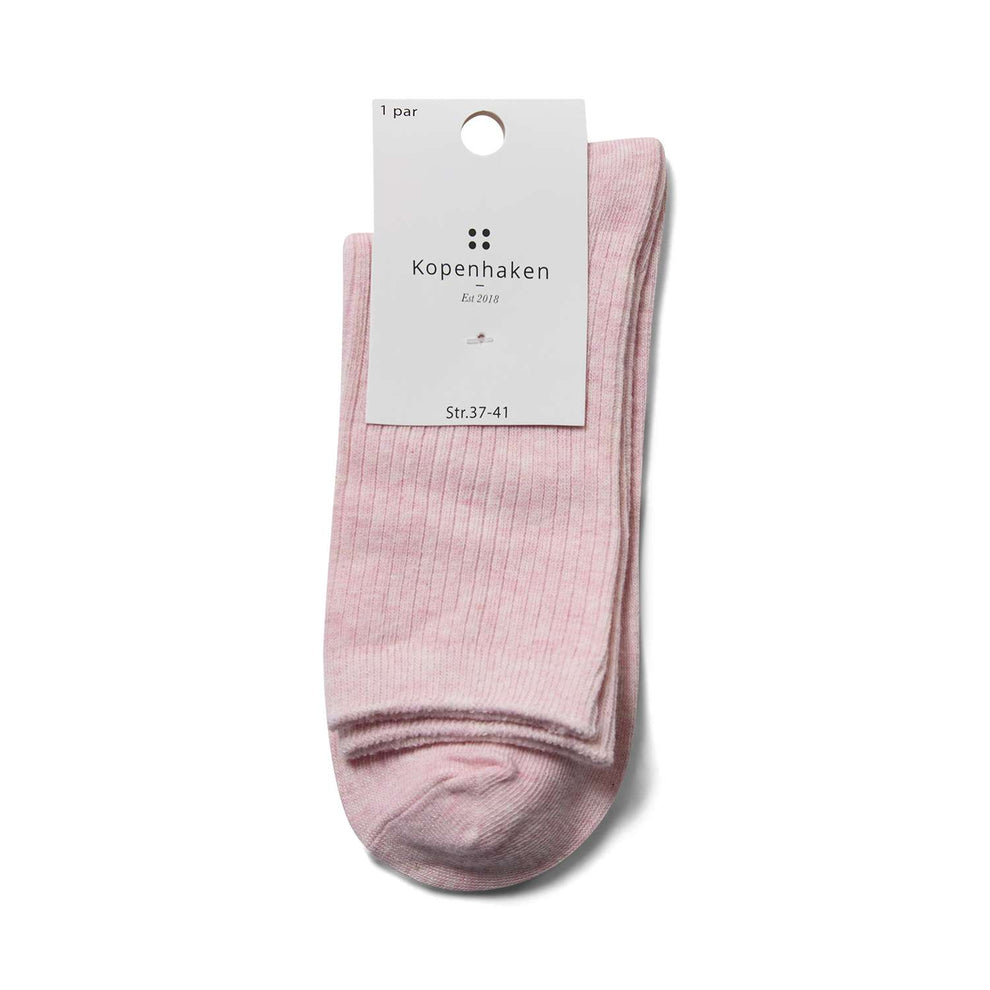 Kopenhaken W Rib Socks Rose