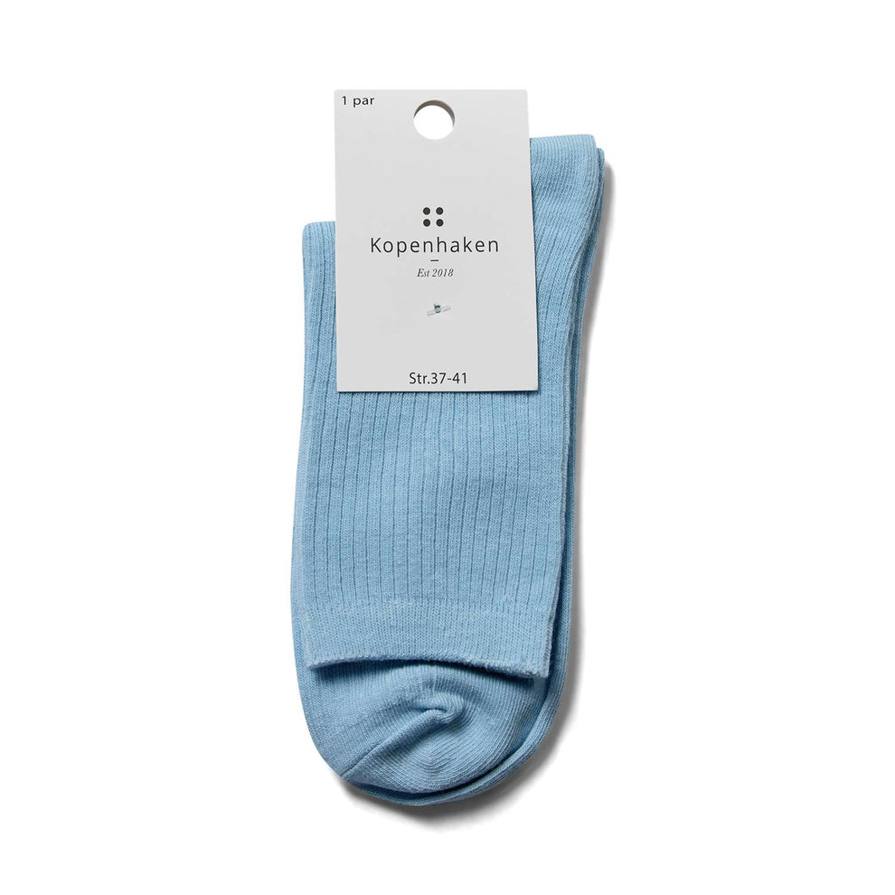 Kopenhaken W Rib Socks Light Blue