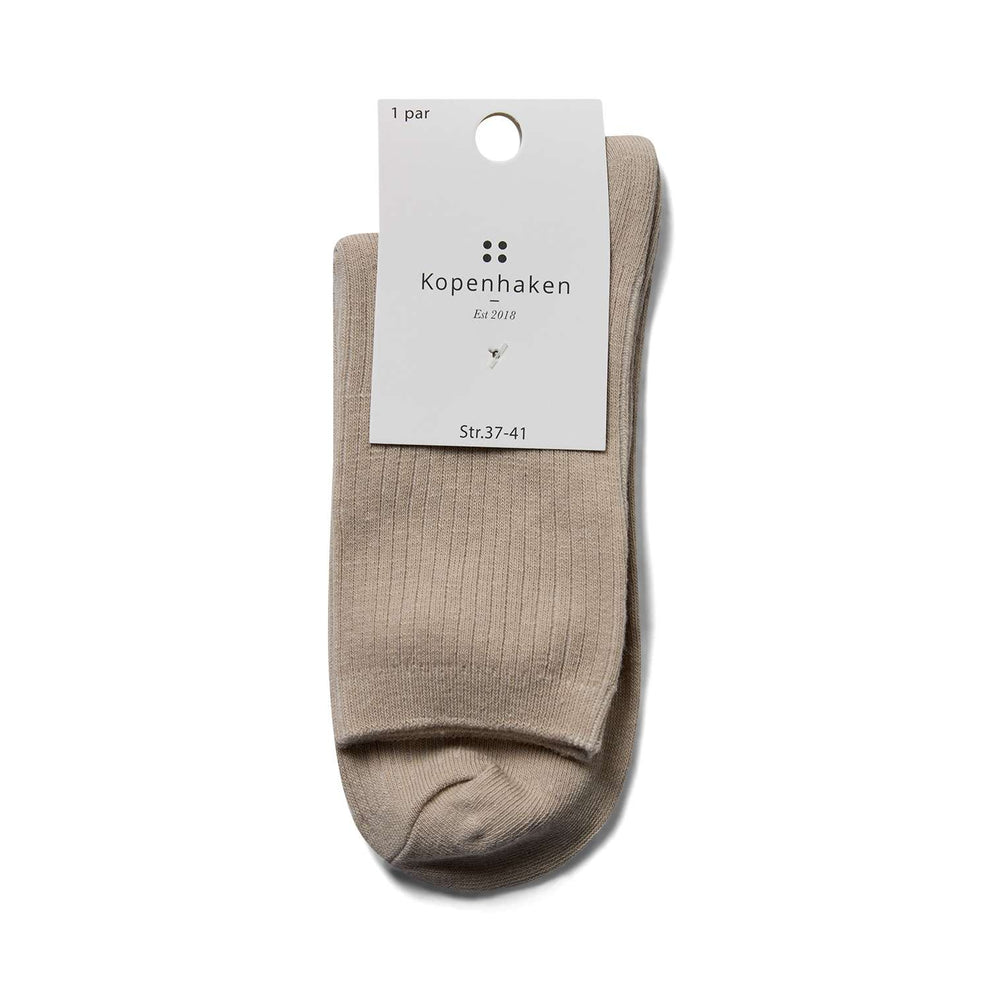 Kopenhaken W Rib Socks Sand