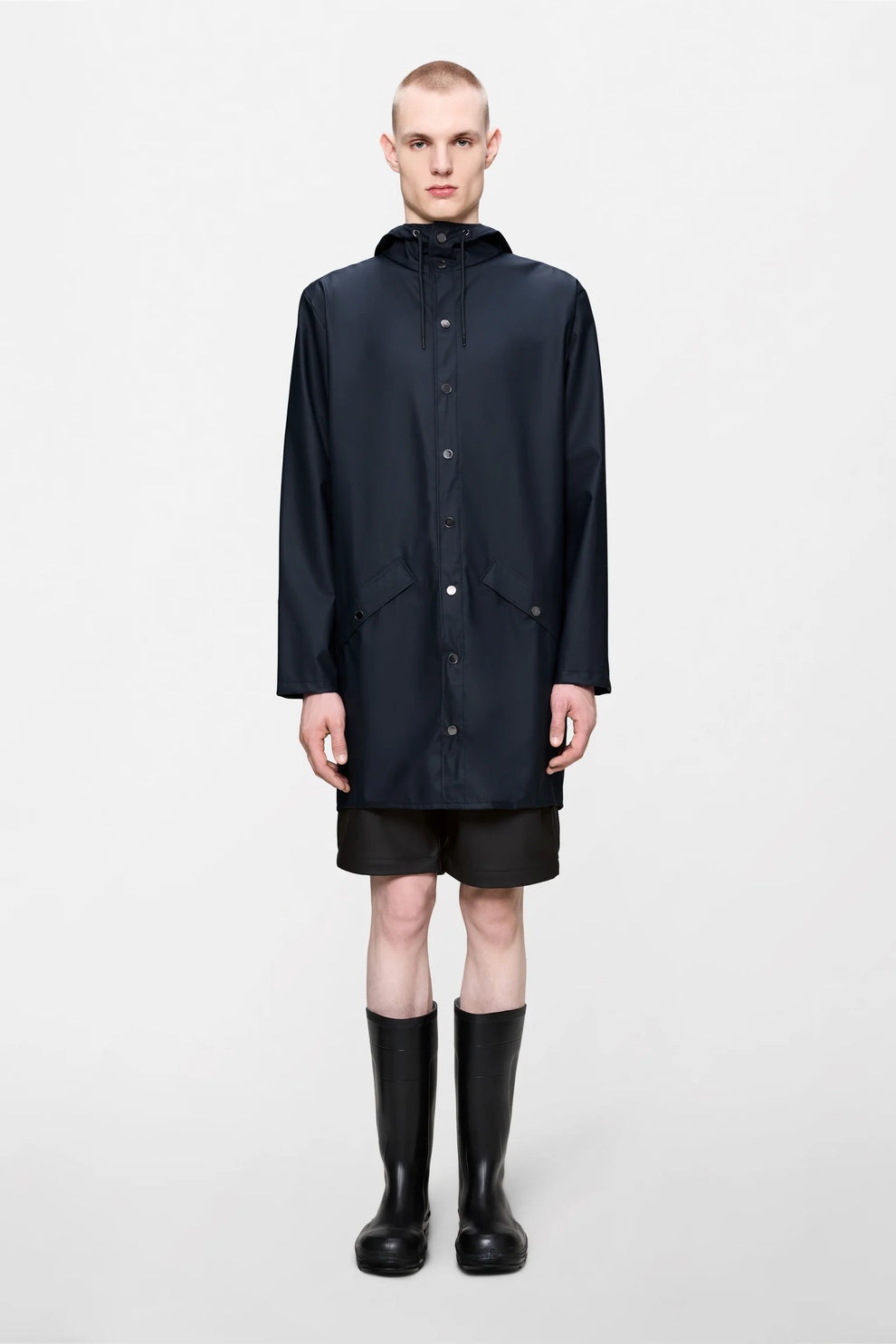 Rains U Lang Regnjakke W3 Navy