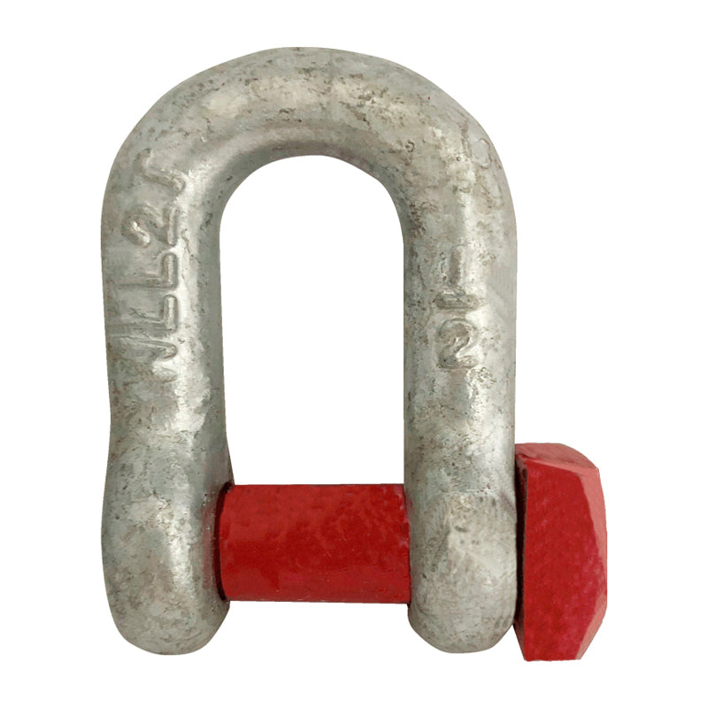Sjækel D galvaniseret Red Pin m/firk. bolthoved