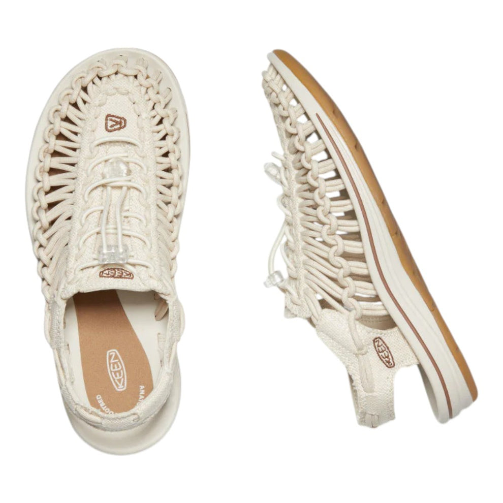 Keen W Uneek Canvas Sandals Natural Canvas/ Birch