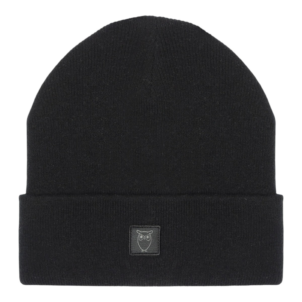 Knowledge Cotton Apparel U Lambswool Beanie Rws 1300 Black Jet