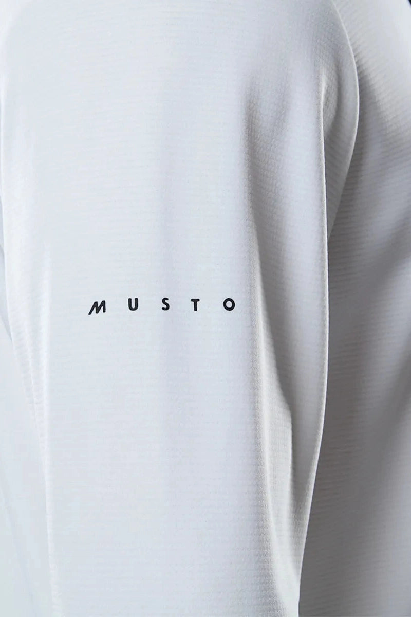 Musto M Evo Crew Sunblock LS Tee Platinium