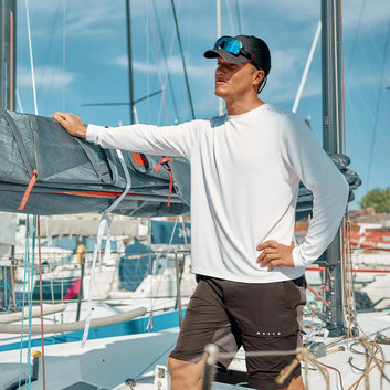 Musto M Evo Crew Sunblock LS Tee Platinium