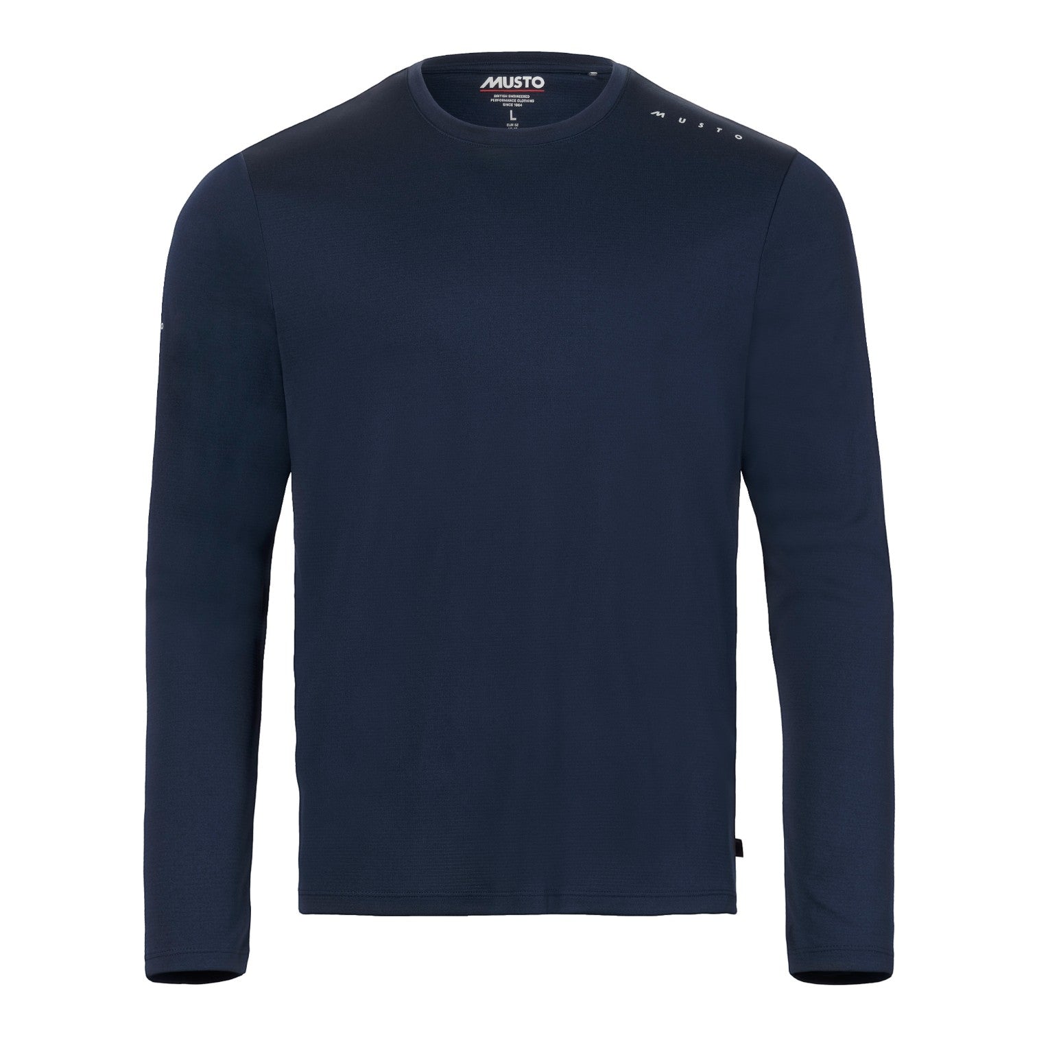 Musto M Evo Crew Sunblock LS Tee Navy