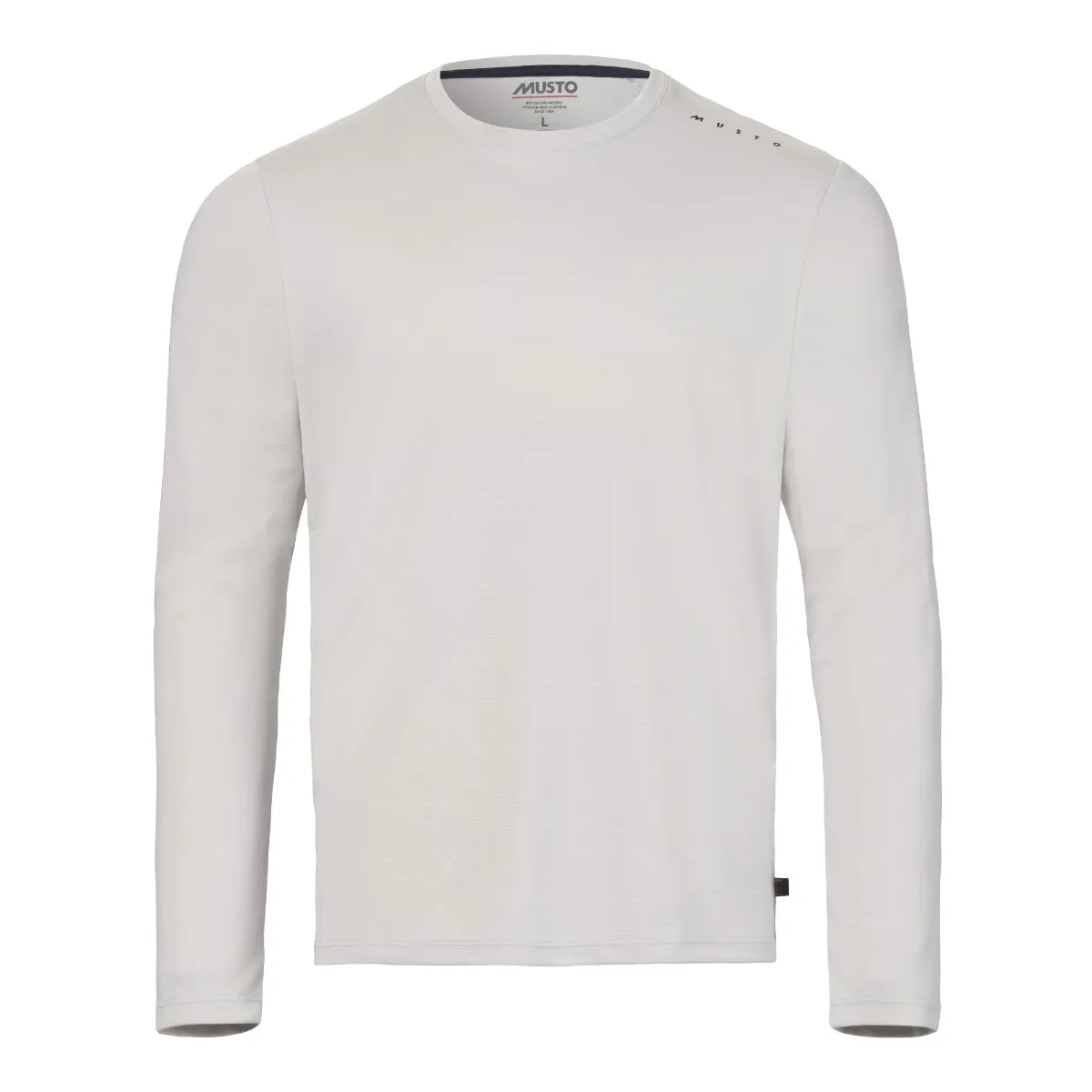 Musto M Evo Crew Sunblock LS Tee Platinium