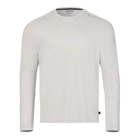 Musto M Evo Crew Sunblock LS Tee Platinium