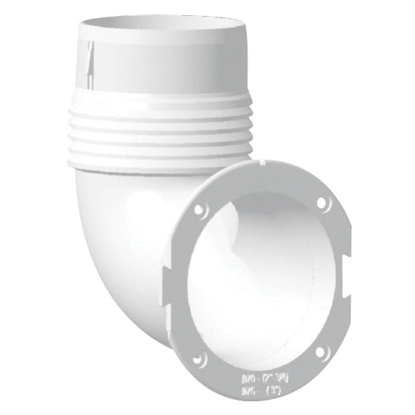 Nuova Rade slangeadapter Ø70/76mm, 90º