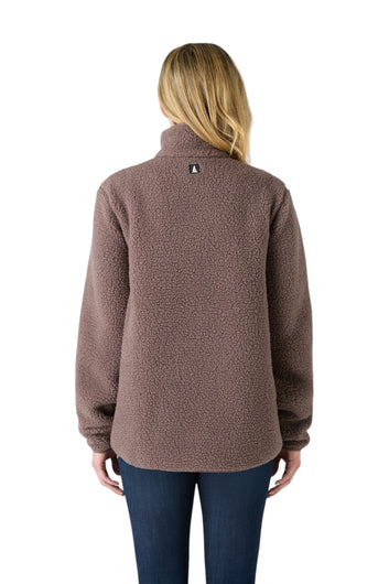 Musto W Cove Deep Pile Fleece Plum Truffel