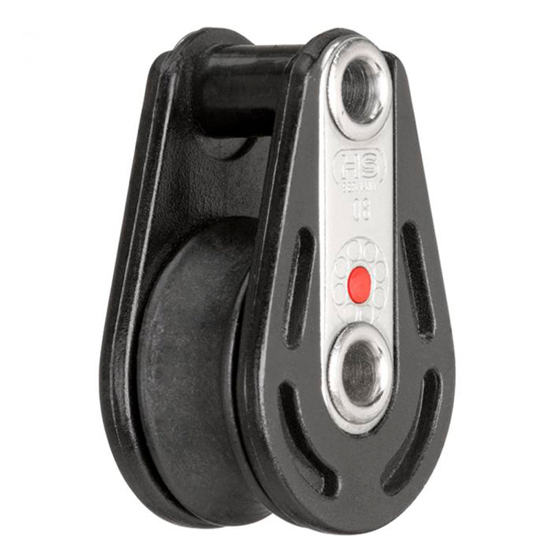 Blok fiber 1-sk. m/hulaksel & kuglelejer