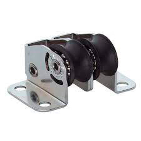 Dæksblok rustfri micro 2-sk. m/kuglelejer