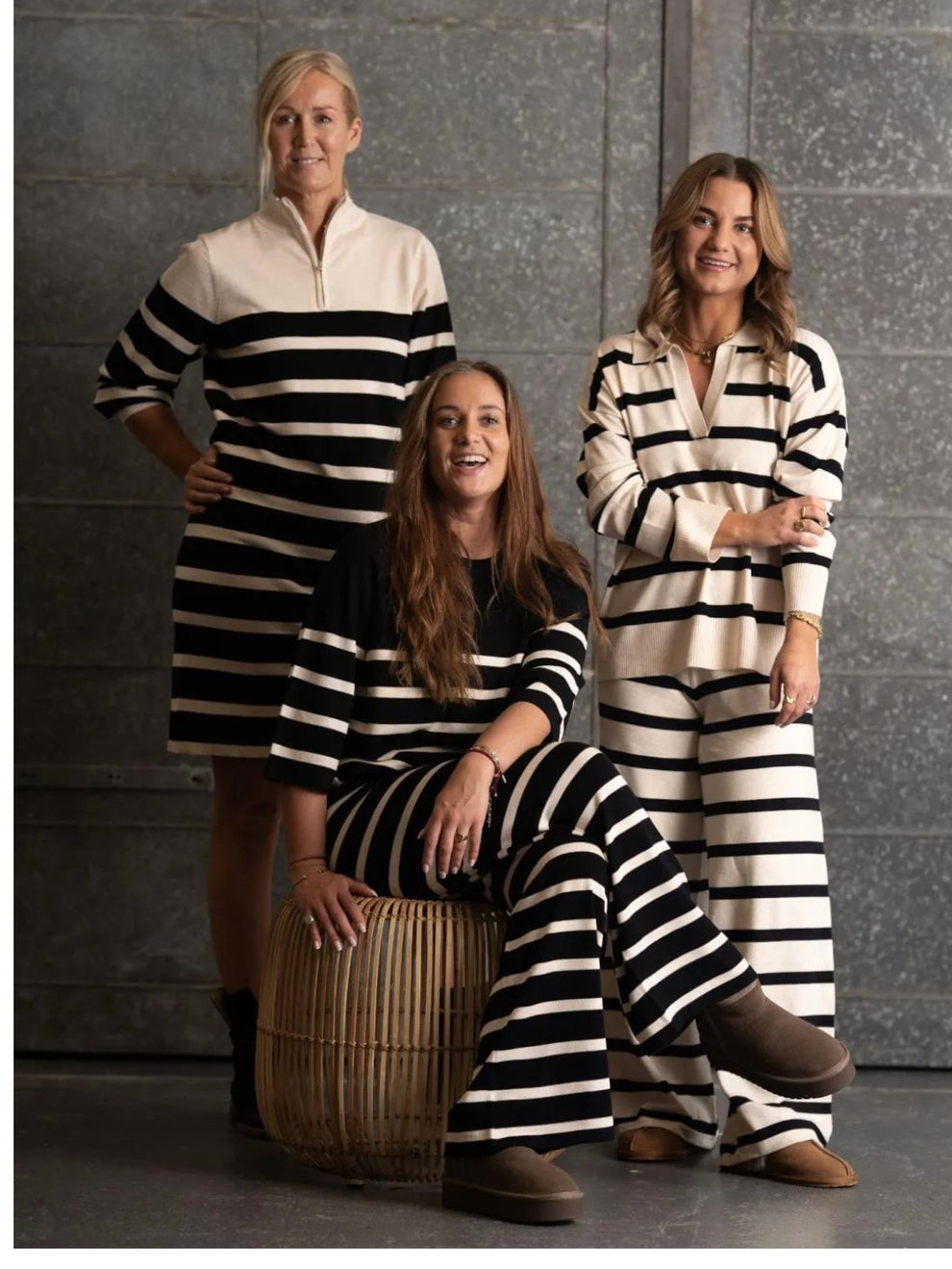 Kopenhaken Wilma T-Shirt Stripe Ekstra Black