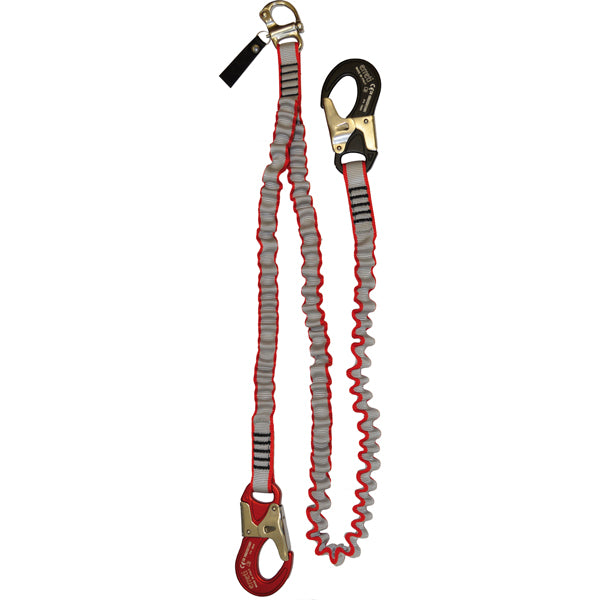 Elastiks line m/sort sikkerhedskrog og RF stål krog, 2+1 m