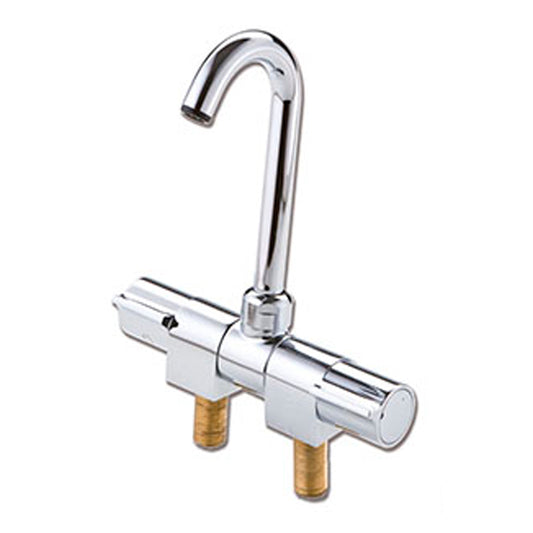 Vandhane forkromet dobbelt short mixer