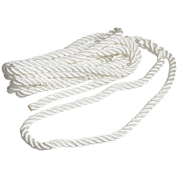 Robline fortøjningstov 3 slået hvid, 16mm x 6m
