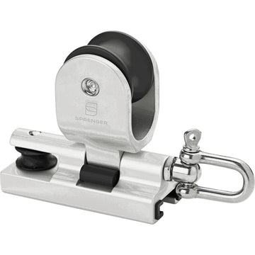 Genuavogn sølveloxeret aluminium m/sjækel & hjul
