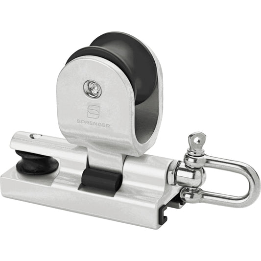 Genuavogn sølveloxeret aluminium m/sjækel & hjul