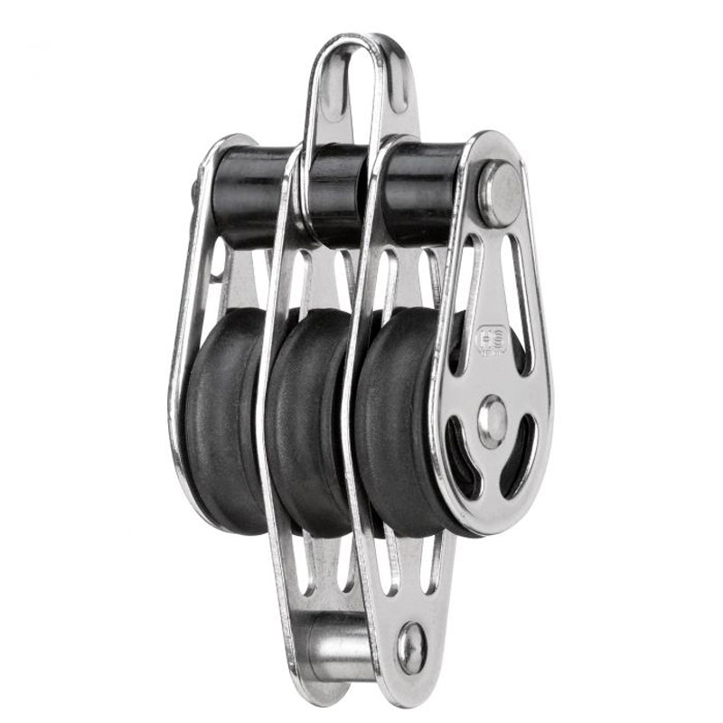 Blok rustfri 3-sk. m/bøjle & hundsvot