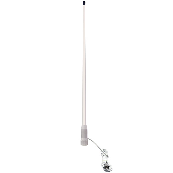 1852 VHF motorbådsantenne hvid 105cm, 7m kabler