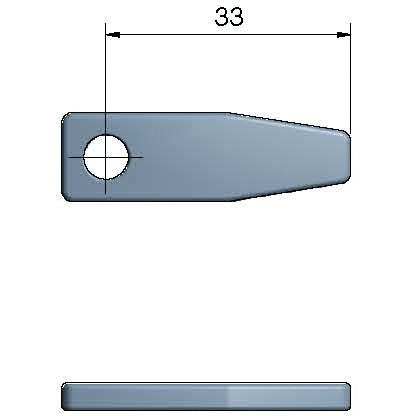 Roca rigel 2,5" kort, lige