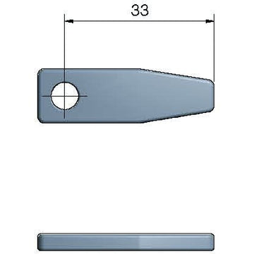 Roca rigel 2,5" kort, lige