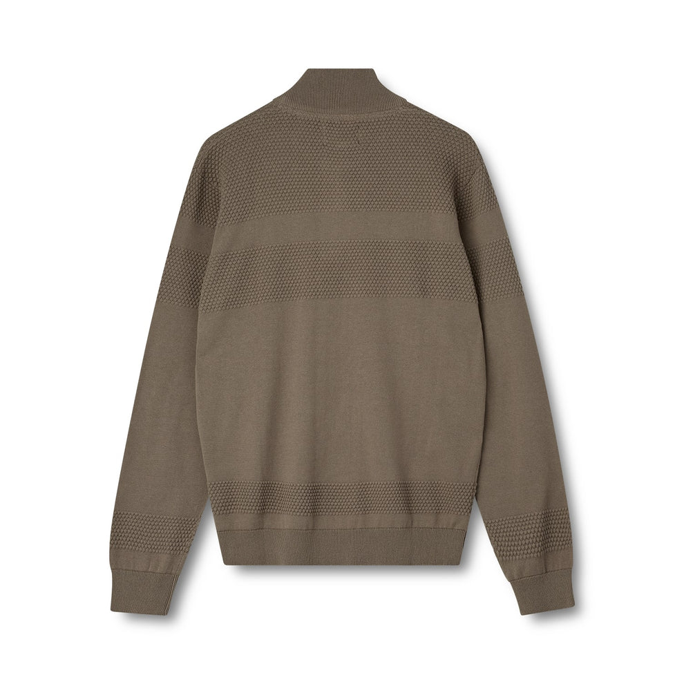 Kopenhaken M Blokhus Half Zip Strik Hazel Brown