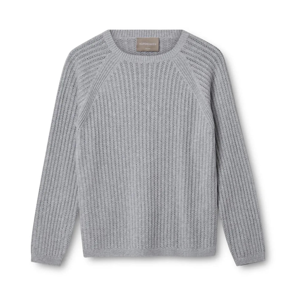 Kopenhaken Joelle Ladies Knit Light Grey Melange Dame strik