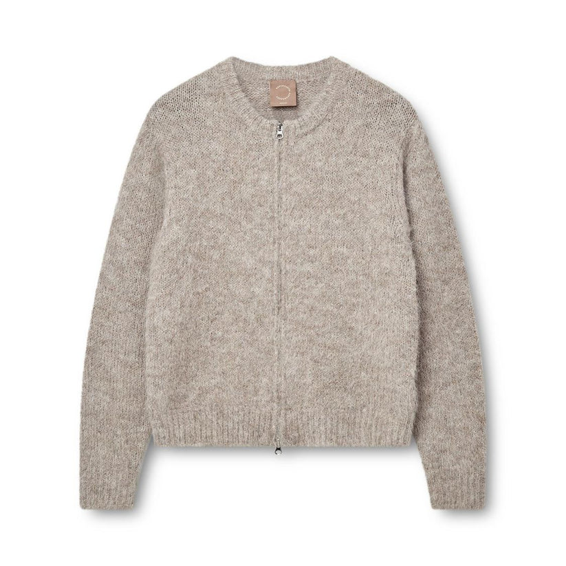 Kopenhaken W Lily Zip Cardigan Savannah Tan