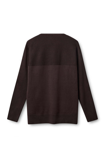 Kopenhaken W Louise Oversize Knit. Chocolate Brown
