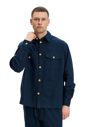 Kopenhaken  M Iseo Overshirt Total Eclipse