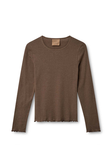 Kopenhaken W Soft Solid Ls Chocolate Brown