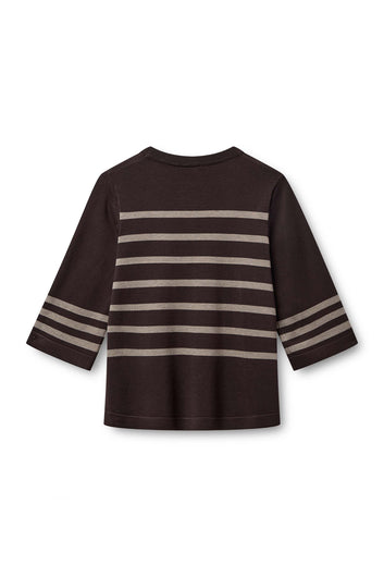 Kopenhaken W Louise Ss O-Neck Chocolate Brown