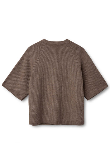Kopenhaken W Yona Cardigan Knit 3/4 Sleeve Slate Black