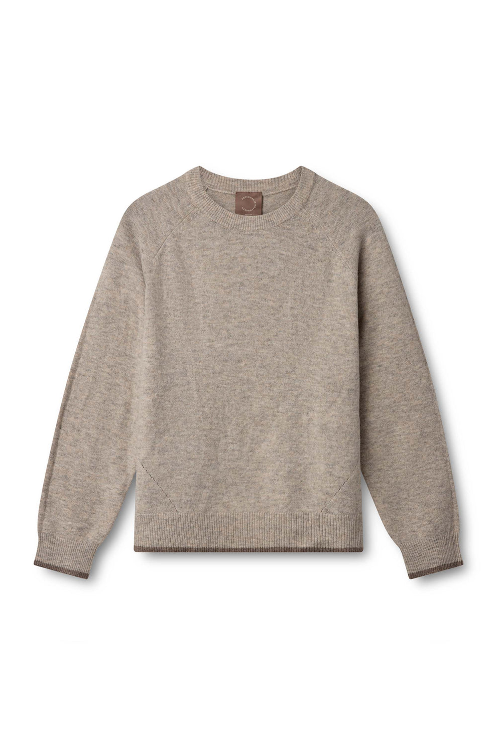 Kopenhaken W Carla Solid Ls O-Neck Savannah Tan