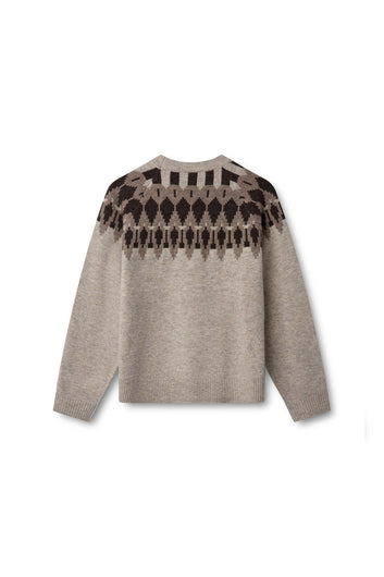 Kopenhaken W Carla Jaquard Ls Savannah Tan