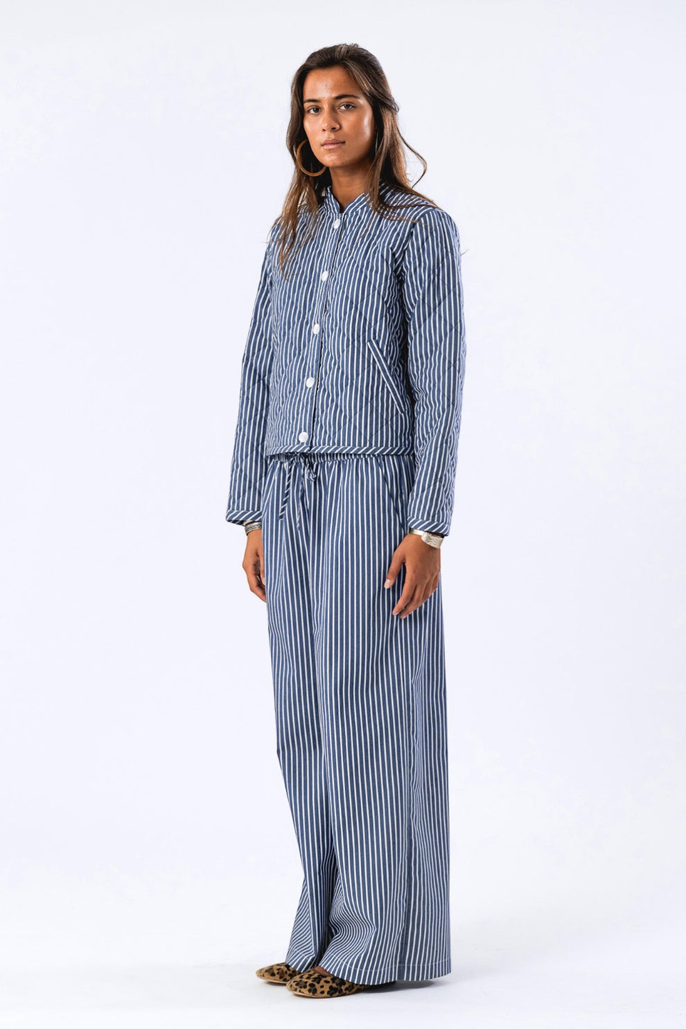 Lollys Laundry W Emilia Jacket LS Stripe